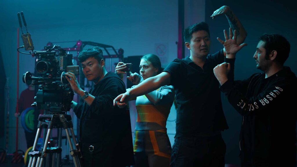 DP and Gaffer discuss the shot of the film The Creator